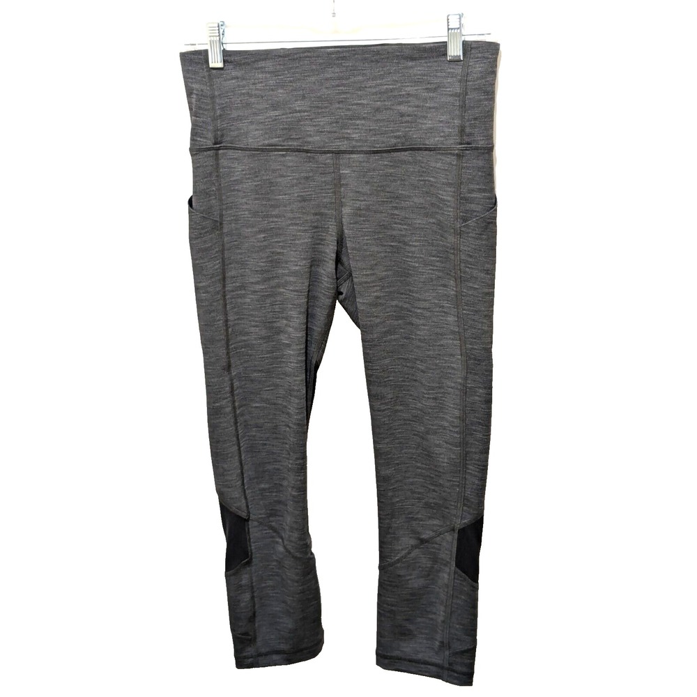 Lululemon Pants  26 Waist  10 Rise 24 Inseam  Gray Heather Work Out  Very Good